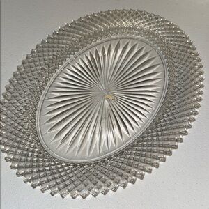 “Miss America” Depression Glass Serving Platter 
   Anchor Hocking